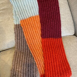 Hand knit super soft scarf