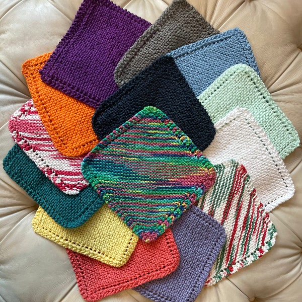 Handmade Knitted Dishcloths