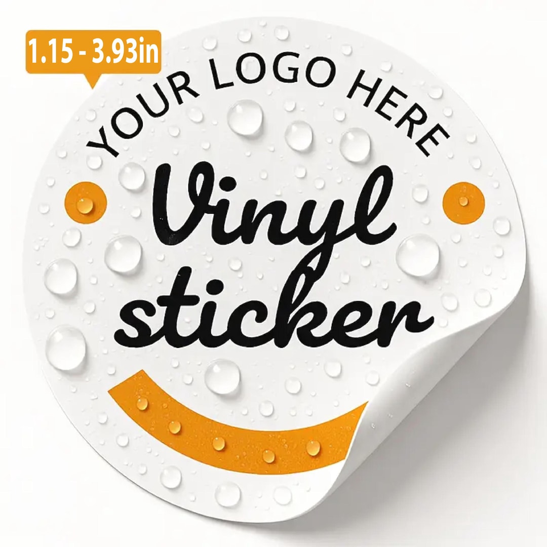 Custom Waterproof Vinyl Stickers: Business Branding, Bulk Discounts - Etsy