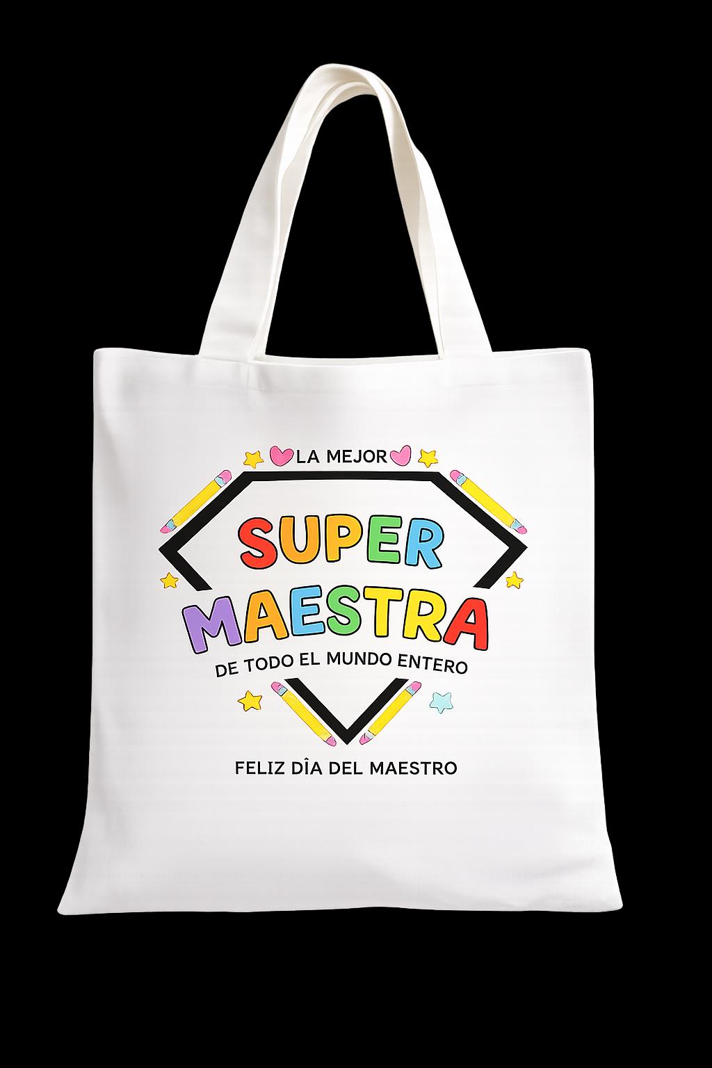La Mejor Super Maestra Tote Bag, Appreciation Gift, Spanish Teacher Bag ...