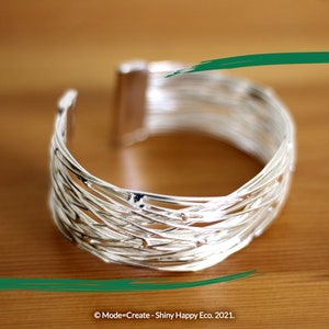 Bangle - Adjustable Stainless Steel - Handcrafted  - Fair-Trade
