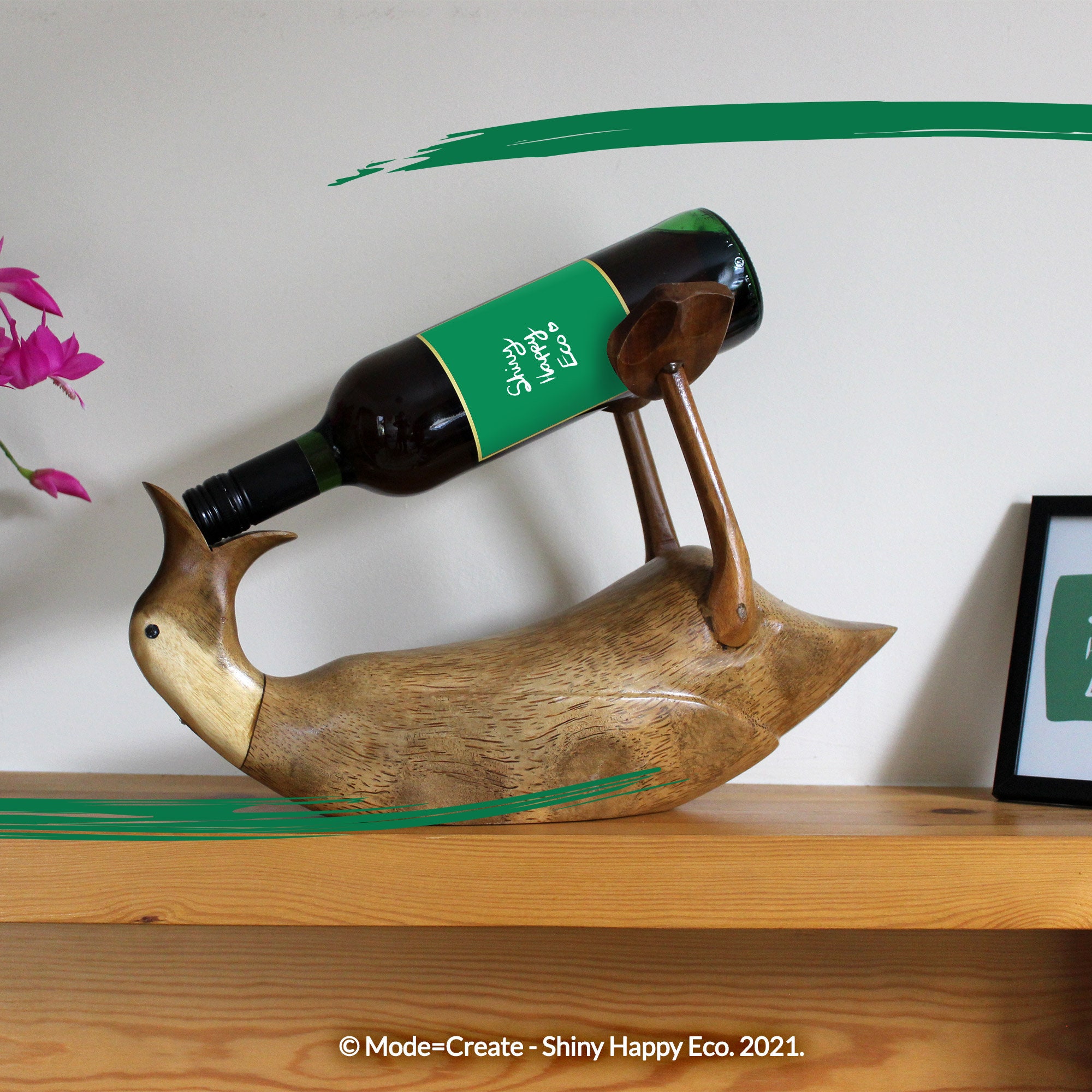 TMB Designs Duck Wine Bottle Holder 