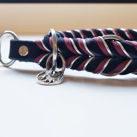 Schlüsselanhänger Taschenanhänger Fettleder Leder individuell Name Hund Halsband 