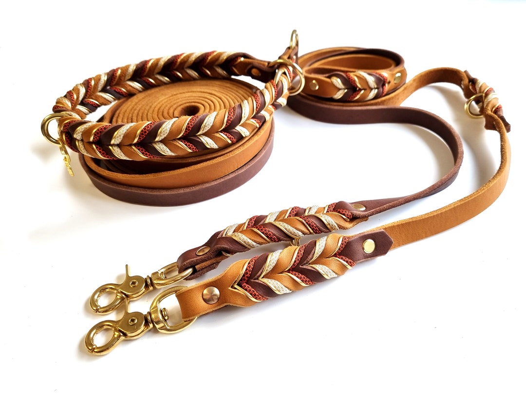 Adjustable Grease Leather Leash Model cara / Etsy