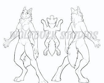 Female Wolf Base - Etsy