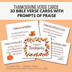 30 Verses of Thanksgiving Printable Bible Verses and Praise Prompts