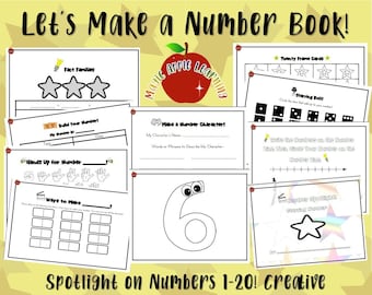 Number Learning Activities, Make a Number Book