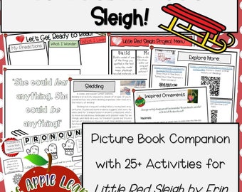 Little Red Sleigh Picture Book Activities, Picture Book Study, Christmas Activities, Holiday, Winter, Learning Activities