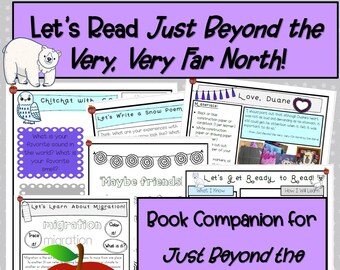 Just Beyond the Very Very Far North Book Study, Book Companion, Novel Study, Far North Learning Activities, Language Arts, Reading, Writing