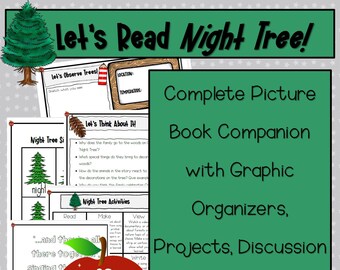 Night Tree par Eve Bunting Étude de livre d’images, Activités de livre, Noël, Apprentissage hivernal