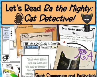 Ra the Mighty Cat Detective Book Companion and Novel Study, Ancient Egypt, Cats, Mystery Story