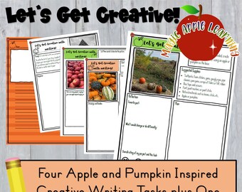 Apple and Pumpkin Themed Creative Writing, Fall Writing, Fall Fun, Writing Activities