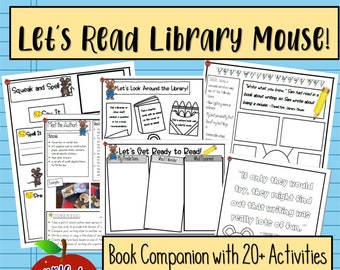 Library Mouse Book Study, Book Companion, Picture Book Study, Library Activities, Reading