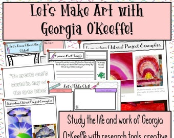Kunststudie Georgia O'Keeffe Unit Studie Kunstprojecten Vrouwengeschiedenis