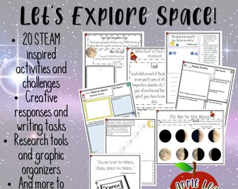 Space Unit Study, Explore Space, Space Learning Activities, STEM Activities
