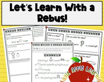 Write a Rebus Story | Learning with Picture Puzzles | Creative Thinking | Summarizing | Writing Activities
