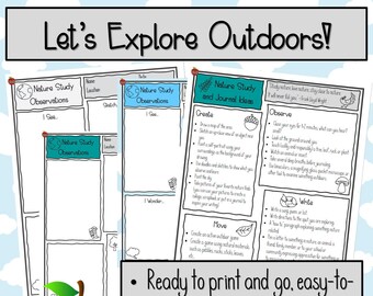 No Prep Easy Nature Study Activities and Journaling Ideas, Explore Outdoors