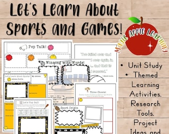 Leren met sportthema, sport- en spelactiviteiten, studie van de sporteenheid