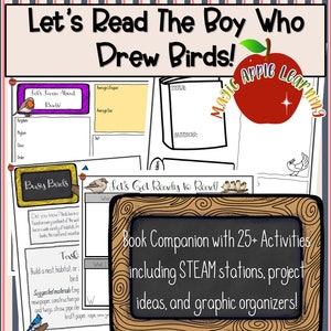 Learn About Birds, The Boy Who Drew Birds Book Companion, Picture Book Study, Learning Activities, Nature Study