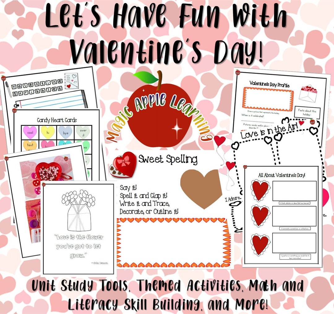 Valentine's Day Learning Pack - Etsy