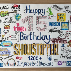 The Showstoppers 15th Birthday Fanart/Artwork (Poster Print, A3)