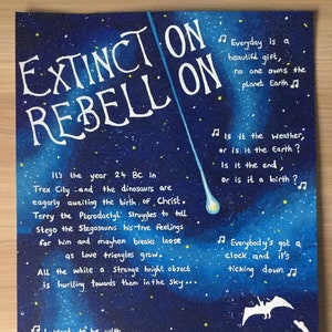 Extinction Rebellion &#39;Showstopper! The Improvised Musical&#39; 24th October 2022 Lyric Theatre London Live Show (Poster Print)