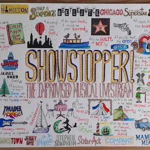 Showstopper! The Improvised Musical Artwork/Fanart Poster Print of All the Livestreams