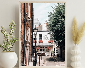 London Cosy Pub Digital Print | Holly Bush Hampstead Instant Download Poster | London Pub Printable Art | Cozy London Travel Poster 8x10