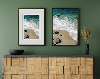 Beautiful Giclee Aerial Beach/Ocean printed by Miller's Lab