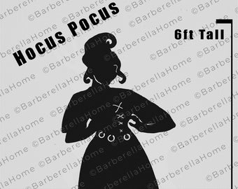 6ft Sanderson Sister/Hocus Pocus witches Template when made. Printable trace and Cut Halloween Silhouette Decor Templates / Stencils. PDF
