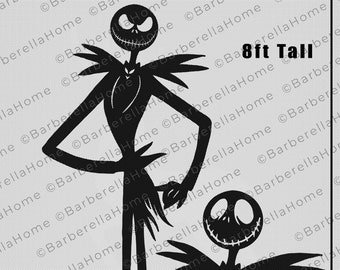 8ft Jack Template when made. Printable trace and Cut Halloween Silhouette Decor Templates / Stencils. PDF