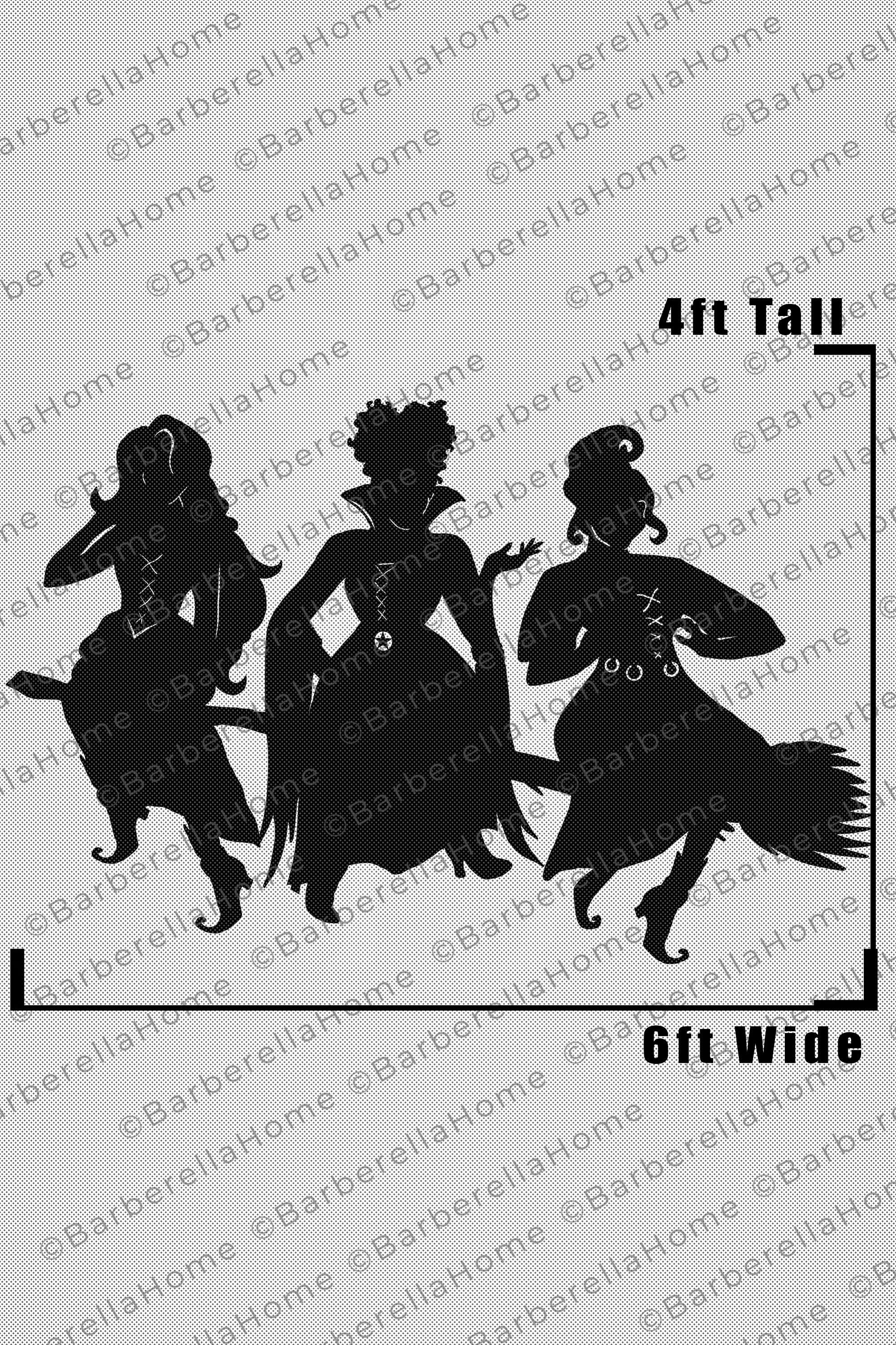 4ft Sanderson Sisters/hocus Pocus Witches Template When Made. Printable Trace and Cut Halloween Silhouette Decor Templates / Stencils. PDF - Etsy 4ft-sanderson-sisters-hocus-pocus-witches-template-when-made-printable-trace-and-cut-halloween-silhouette-decor-templates-stencils-pdf-etsy