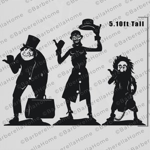 5.10 Ft Hitchhiking Ghost Trio Template When Made. Printable Trace and ...