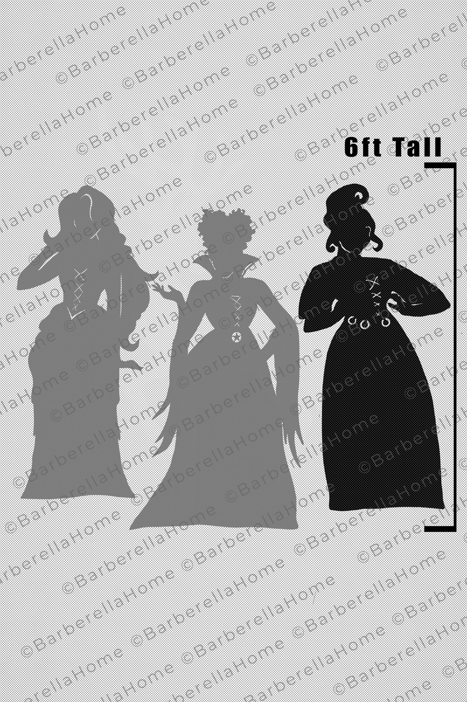 6ft Sanderson Sister/hocus Pocus Witches Template When Made. Printable ...