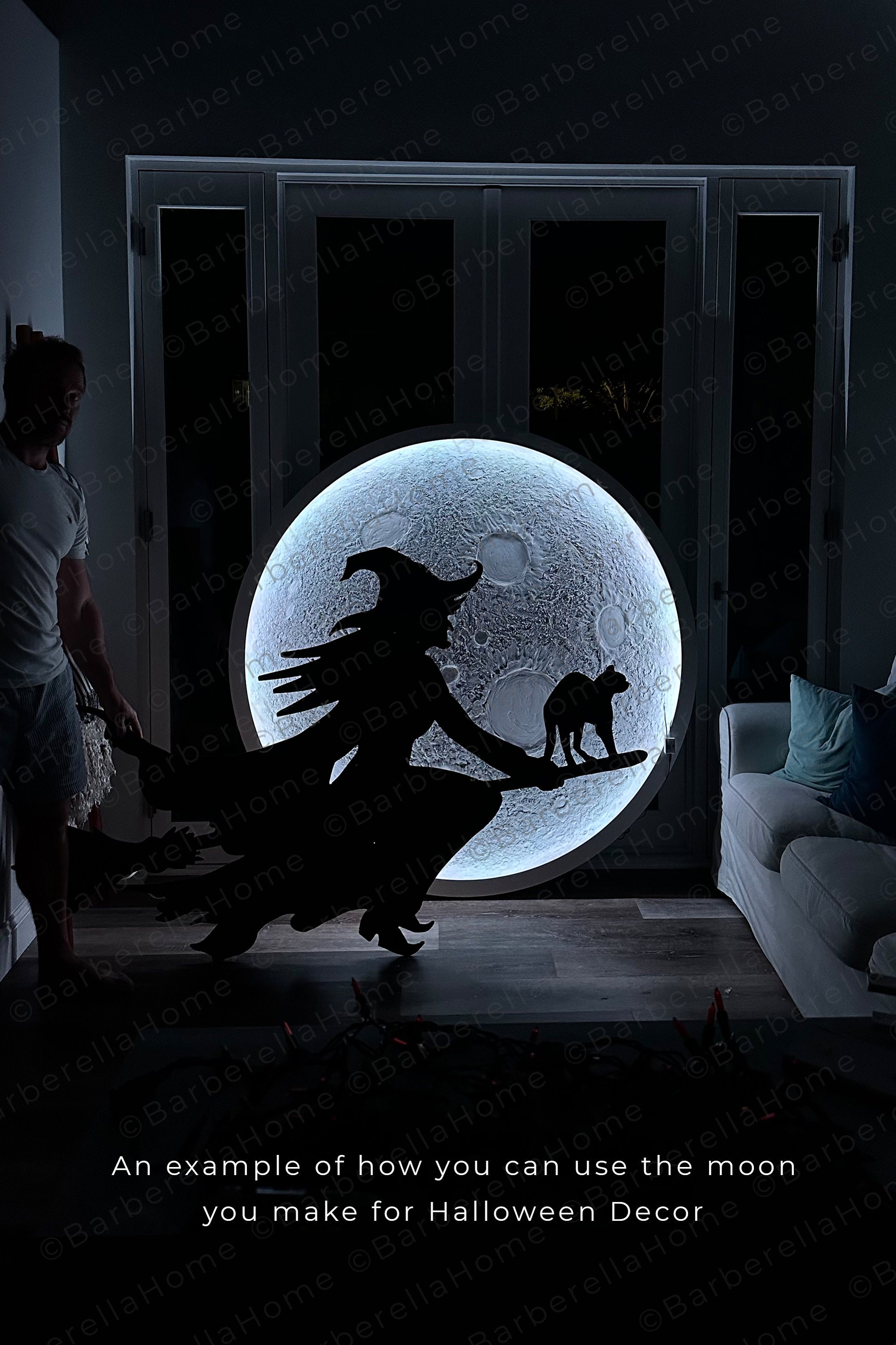 Realistic DIY Moon With 3D Illusion Instructional Pdf/how-to