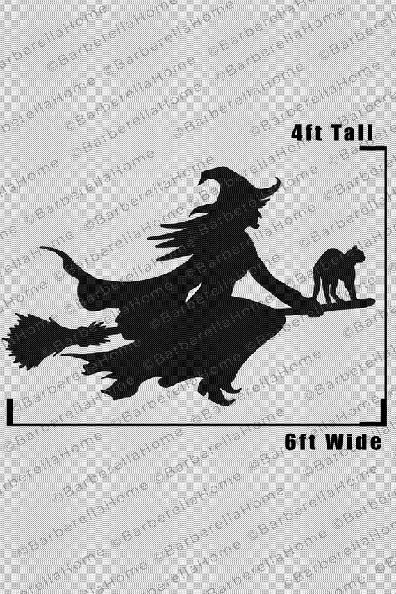 4ft Tall Flying Witch on Broom Template When Made Printable Etsy 4ft Tall Flying Witch on Broom Template When Made Printable Etsy