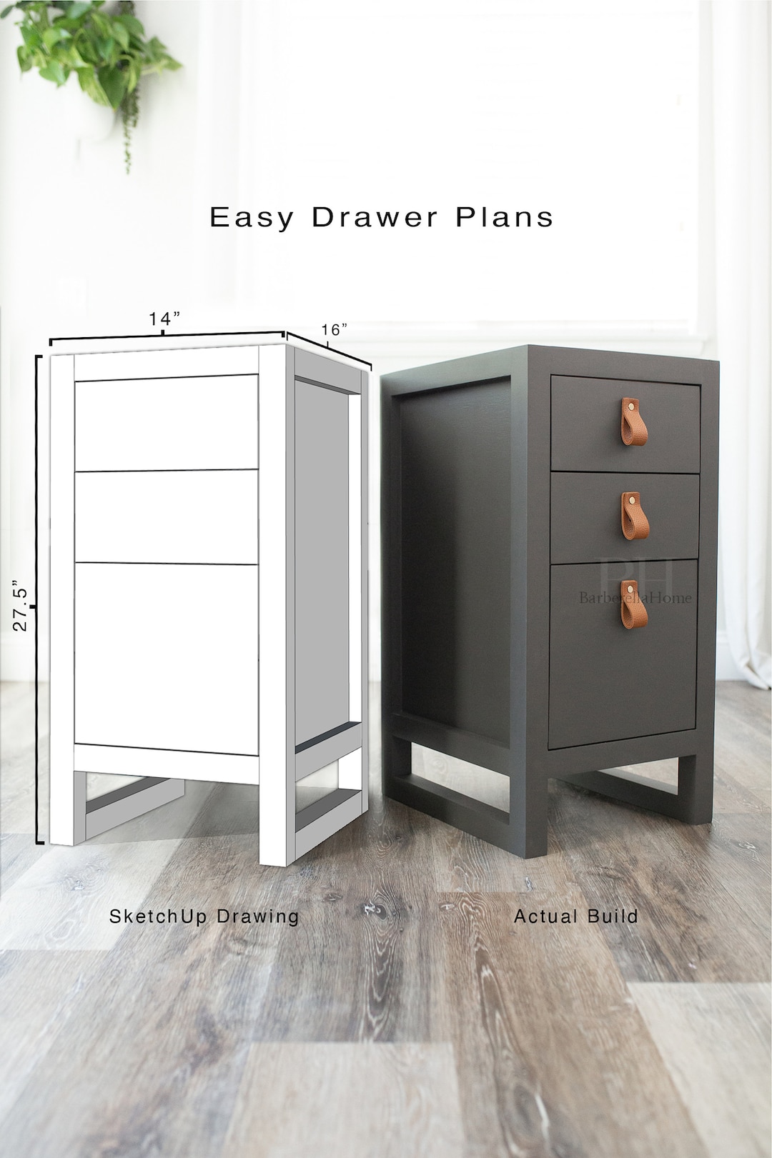 Easy Drawer Plans for Office Desk Base, End Tables, or Nightstands. PDF DIGITAL FILE Etsy