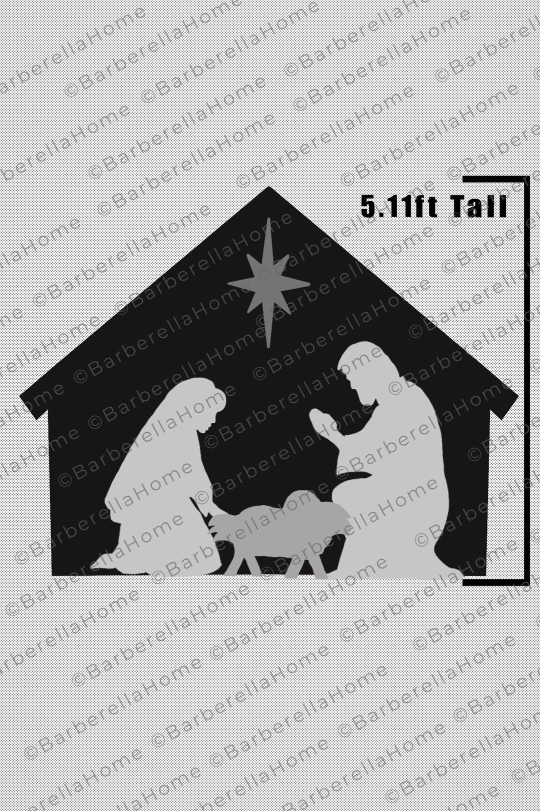 5.11ft Multilayered, Nativity Scene Templates When Made. FOUR Printable 5.11ft Multilayered, Nativity Scene Templates When Made. FOUR Printable