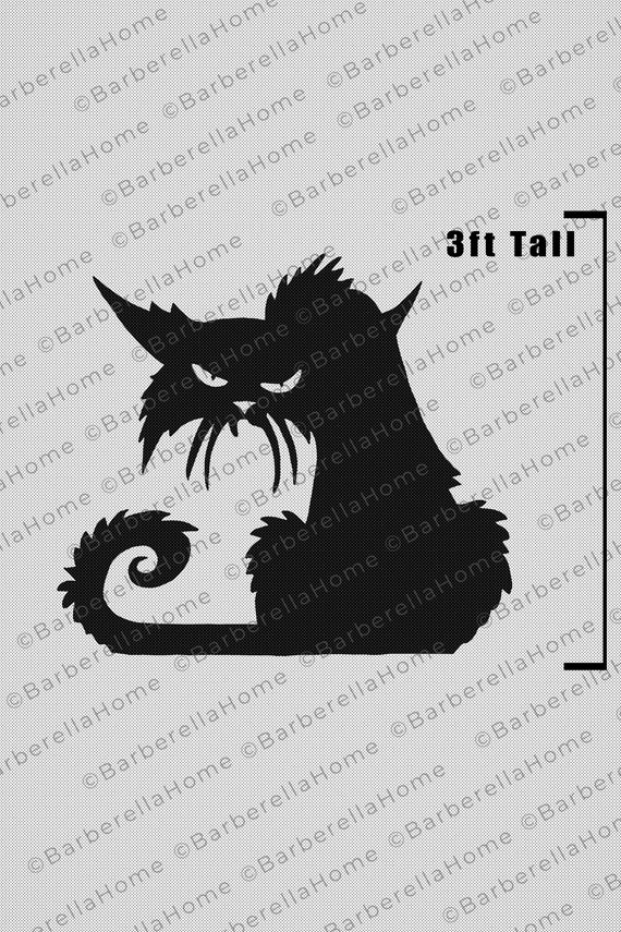 3ft Scary Black Cat Template When Made Printable Trace And Etsy Espa a 3ft-scary-black-cat-template-when-made-printable-trace-and-etsy-espa-a