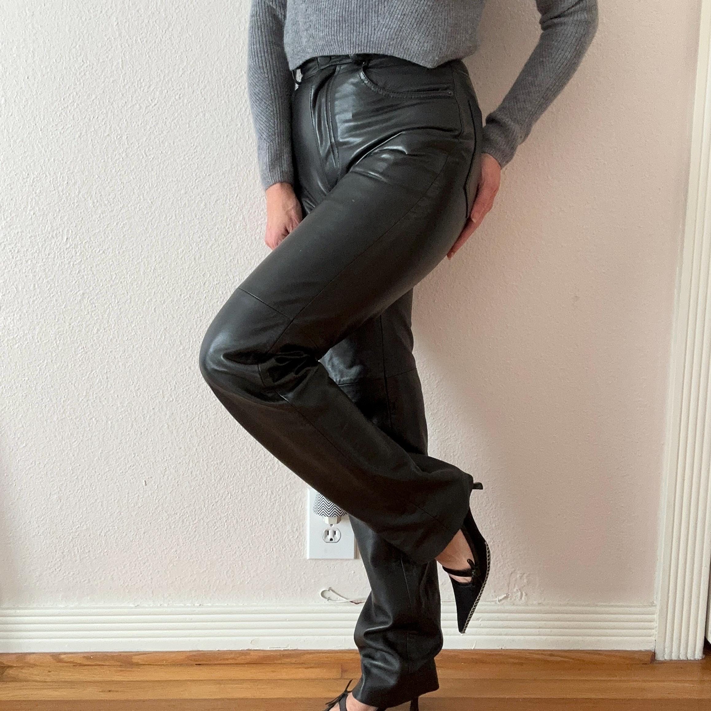 90s Leather Pants - Etsy 90s Leather Pants - Etsy