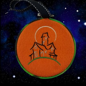 Halloween Hoop Art - Embroidered Hoop Wall Decor - Halloween Spooky,Hoop Decor - Halloween home decor