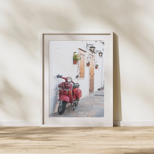 Printable Vespa Photograph