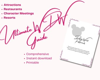 Ultimate WDW Guide | WDW Attraction, Restaurant, Resort List | Comprehensive Guide to WDW | Parks, Resorts, Water Parks, Characters