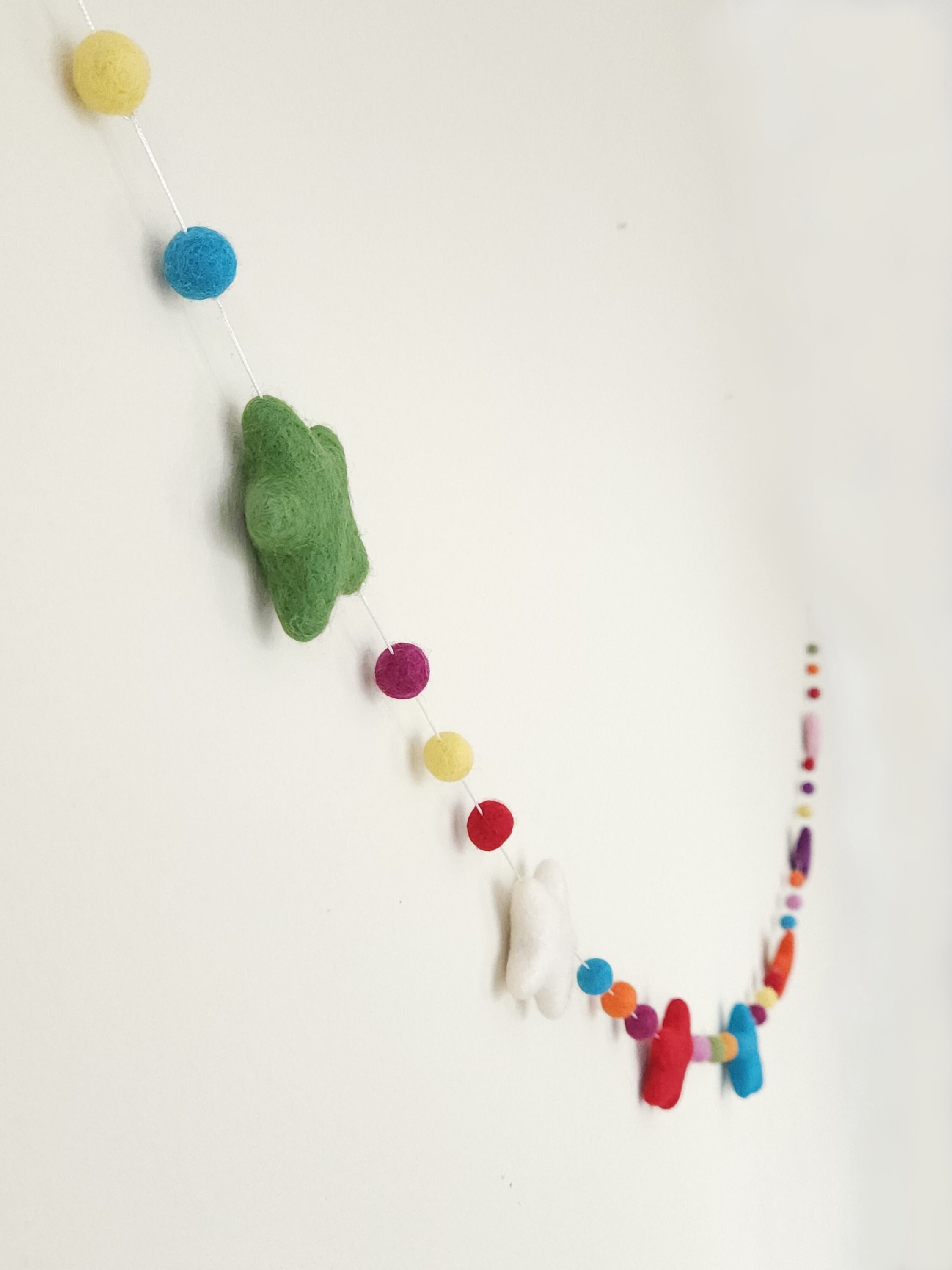Guirlande "Happy Birthday" En Feutre Réutilisable - Couleurs Vives, 3 M, Décor Fête D'anniversaire