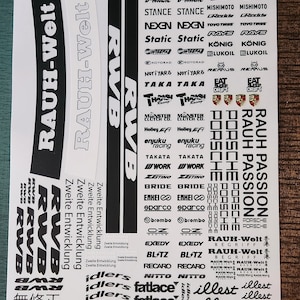 Rauh-Welt Begriff- 1/10 Scale RC Decal Sheet (PRE-CUT)