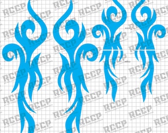 Universal RC 1:10 Paint Masking Stencil Vinyl – Kit 62