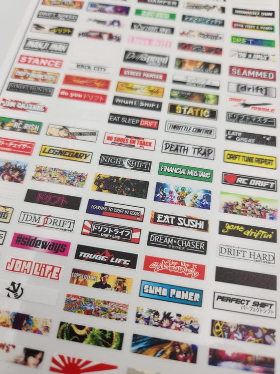 Slap Sticker - 1/10 Scale RC Slap Stickers 100+ - Etsy