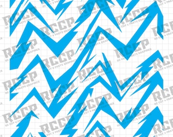 Universal RC 1:10 Paint Masking Stencil Vinyl – Kit 53