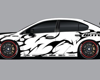 1/10 RC Drift Livery - Kit 9 - CHROME