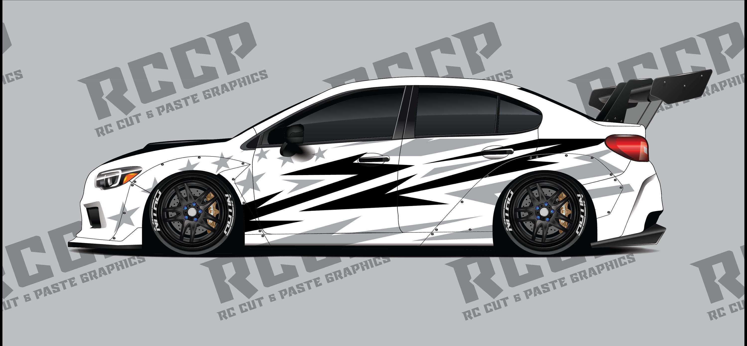 1/10 Scale RC Drift Livery - Kit 20 - CHROME - Etsy